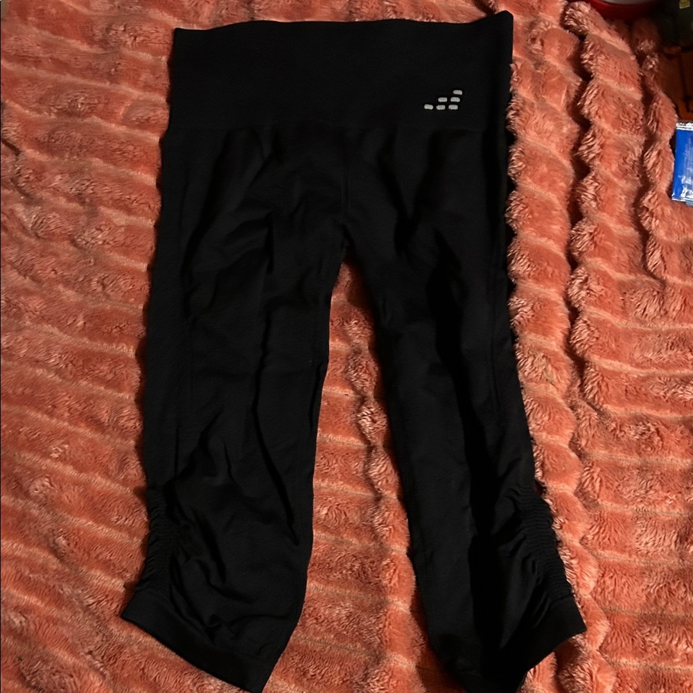 Black Kids Leggings Capris